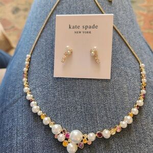 Kate SPADE Pearl Cavier Necklace/Earrings